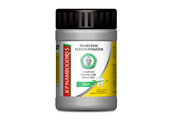 K P Namboodiri's Dantadavana Choornam - Ayurvedic Tooth Care Powder (Regular) - 40g