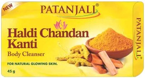 PATANJALI HALDI CHANDAN KANDI BATHING SOAP - 45g