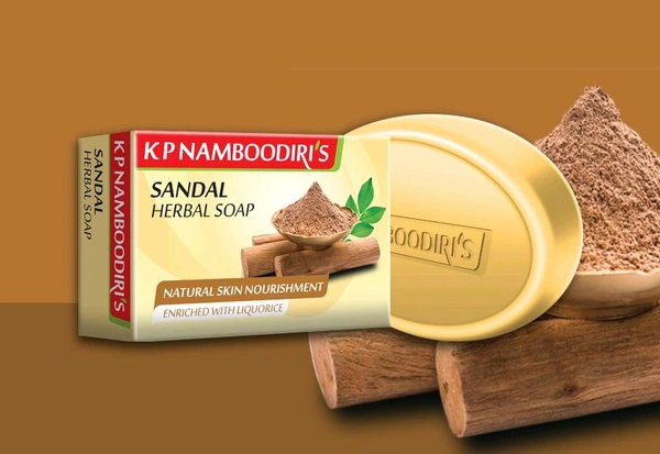 KP NAMBOODIRIS SANDAL HERBAL SOAP - 75g