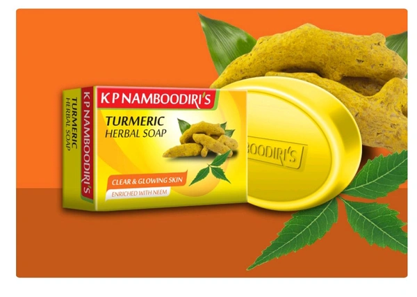 KP NAMBOODIRIS TURMERIC HERBAL SOAP - 75g