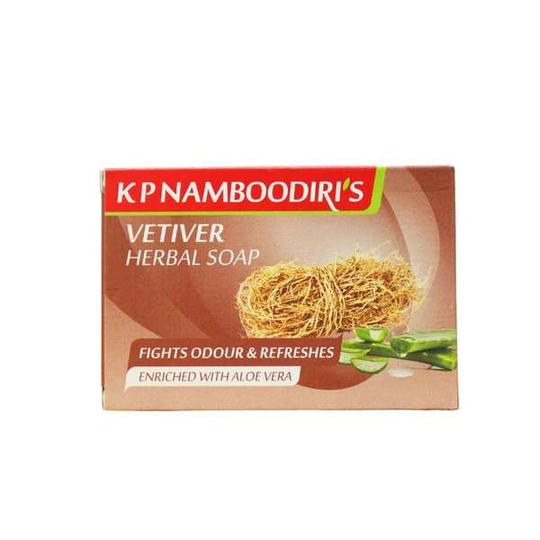 KP NAMBOODIRIS VETIVER HERBAL SOAP - 75g