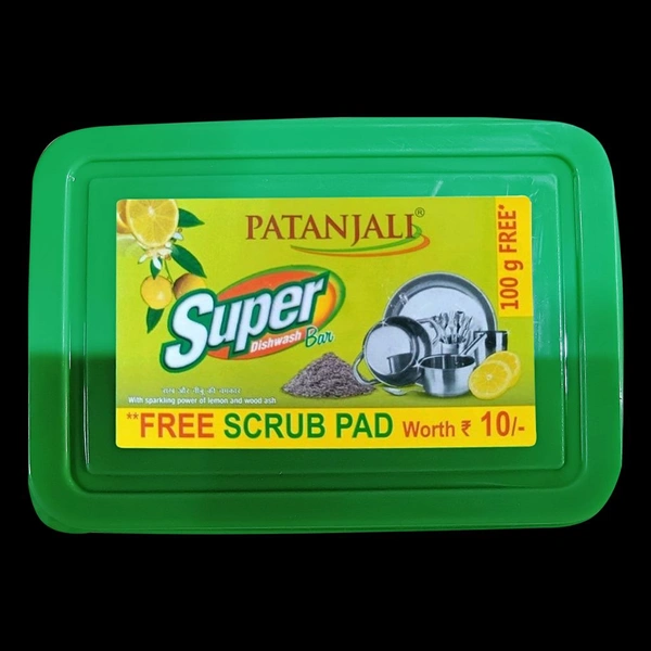 PATANJALI SUPER DISHWASH BAR - 600g