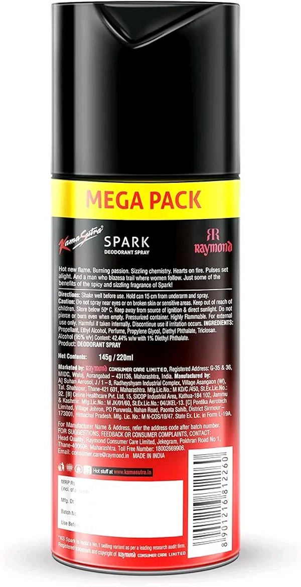 KS SPARK DEODORANT SPRAY  ( ₹10 Off) - 150ml/ 100g