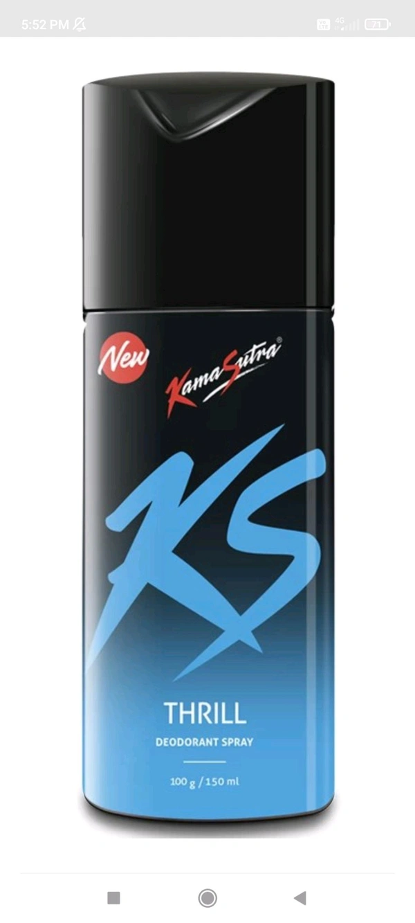 KS THRILL DEODORANT SPRAY  (₹10 Off) - 150ml / 100g