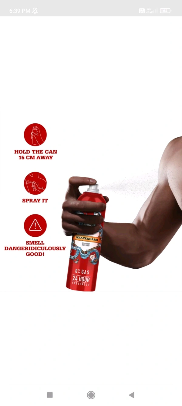 Old Spice KRAKENGARD Deodorant Body Spray - 140ml / 115g