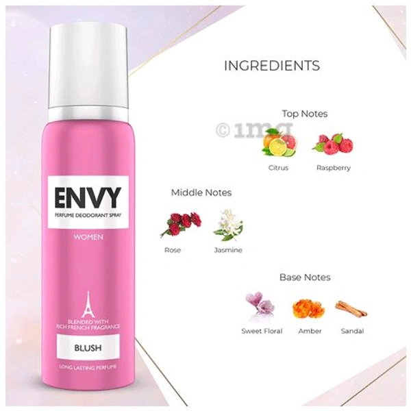 ENVY BLUSH DEODORANT SPRAY FOR WOMEN - 120ml /99g