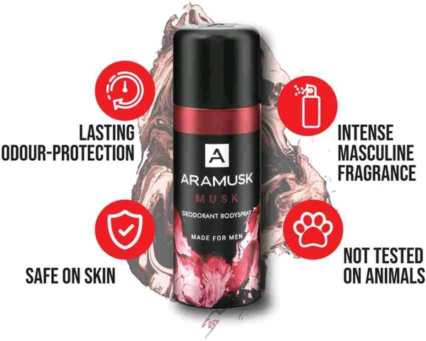 ARAMUSK MUSK Deodorant Spray - 150ml / 100g