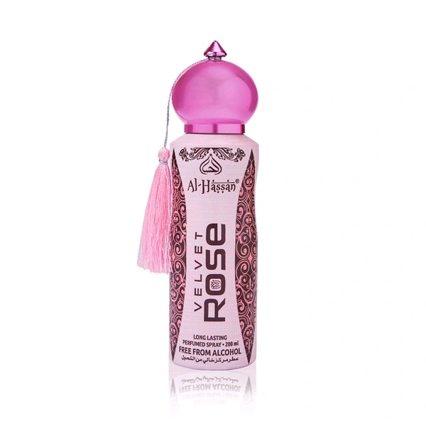 Al - Hassan Velvet Rose Perfumed Spray - 200ml / 120g