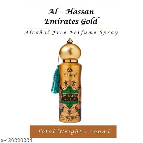 Al - Hassan Emirates Gold Perfumed Spray - 200ml / 120g