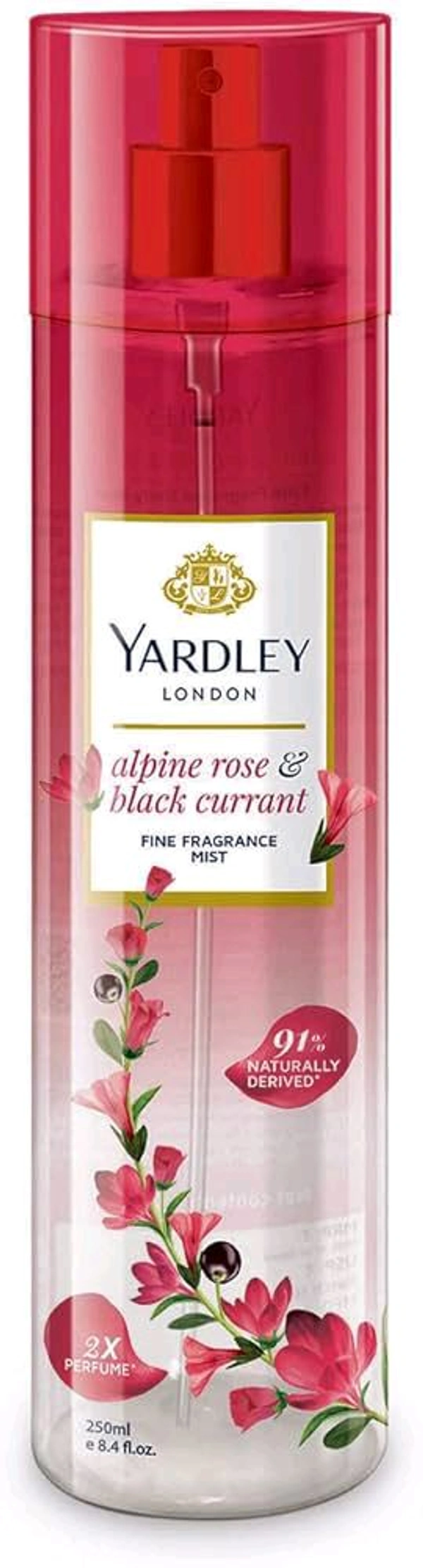 YARDLEY ALPINE ROSE AND BLACKCURRANT - 140ml