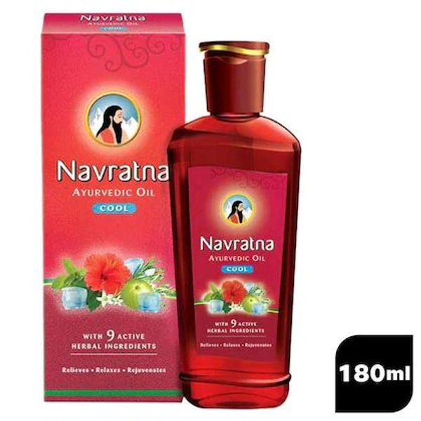 Navratna Ayurvedic Cool Hair Oil - 180ml