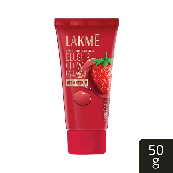 Lakme Blush & Glow Brightening Strawberry Face Wash - 50g