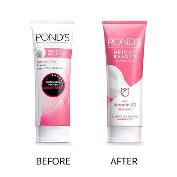 Ponds Bright Beauty Spotless Glow Face Wash With Vitamin B3 - 100g