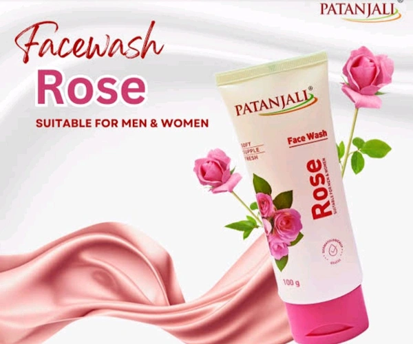 Patanjali Rose Face Wash - 100g