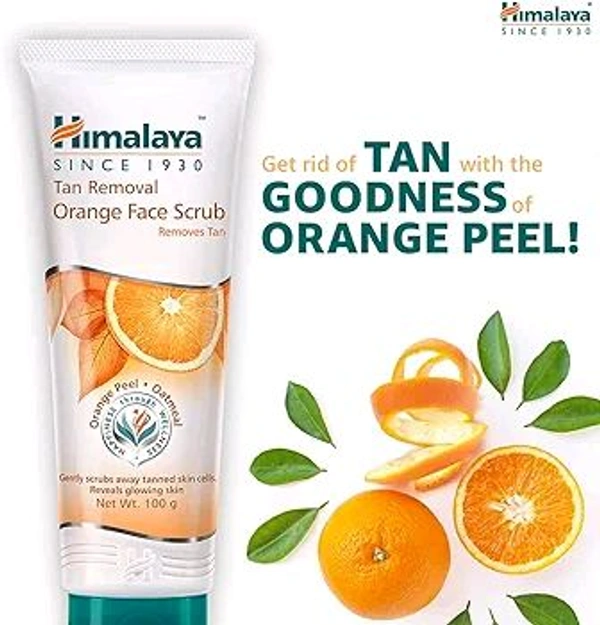 Himalaya Tan Removal Orange Face Scrub - 50g