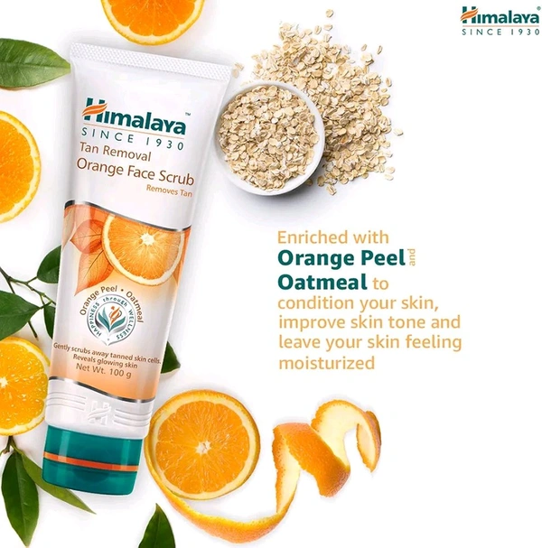 Himalaya Tan Removal Orange Face Scrub - 50g