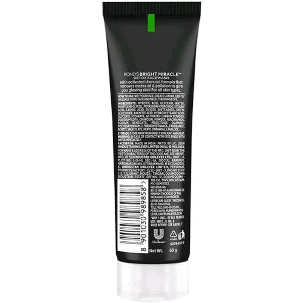 Ponds Activated Charcol Detox Face Wash  - 50g