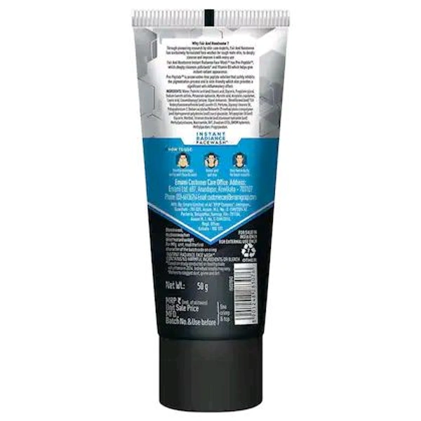 Fair & Handsome Instant Radiance Face Wash For Men  - 50g