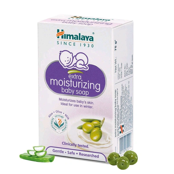 Himalaya Extra Moisturizing Baby Soap (Aloe, Olive and Milk ) - 75g