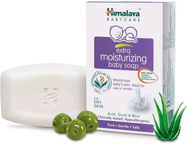 Himalaya Extra Moisturizing Baby Soap (Aloe, Olive and Milk ) - 125g