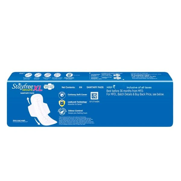 STAYFREE SECURE COTTONY SOFT XL