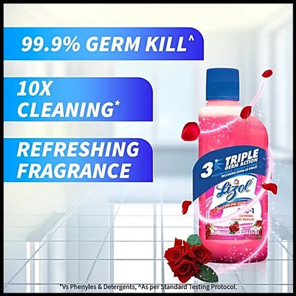 Lizol Floral Disinfectant Surface Cleaner  - 200ml