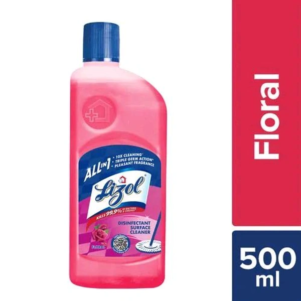 Lizol Floral Disinfectant Surface Cleaner  - 500ml