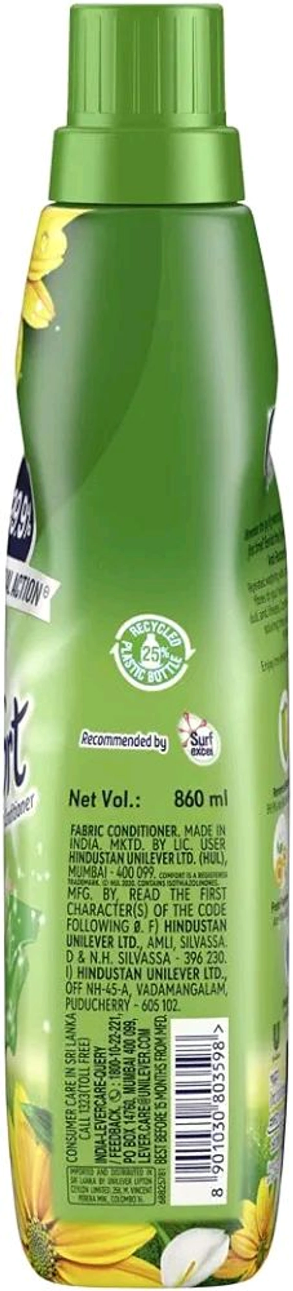 COMFORT AFTER WASH ANTI BACTERIAL ACTION CONDITIONER  - 860ml