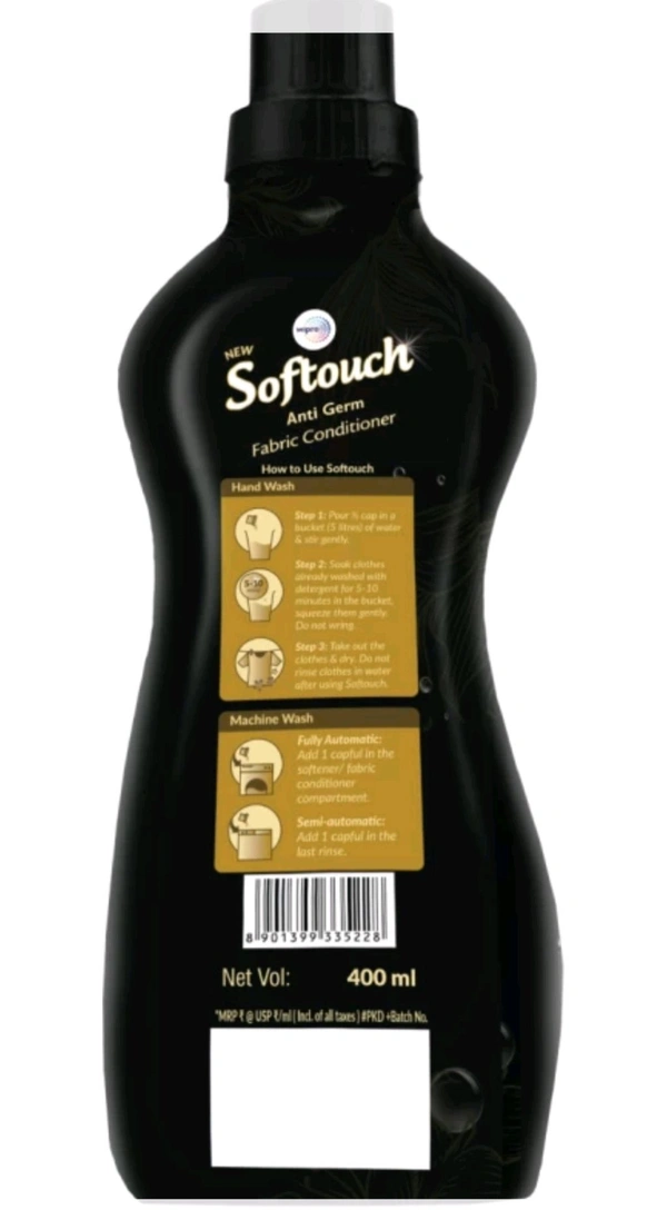 SOFT TOUCH FABRIC CONDITIONER FRENCH PERFUME  E - 400ml