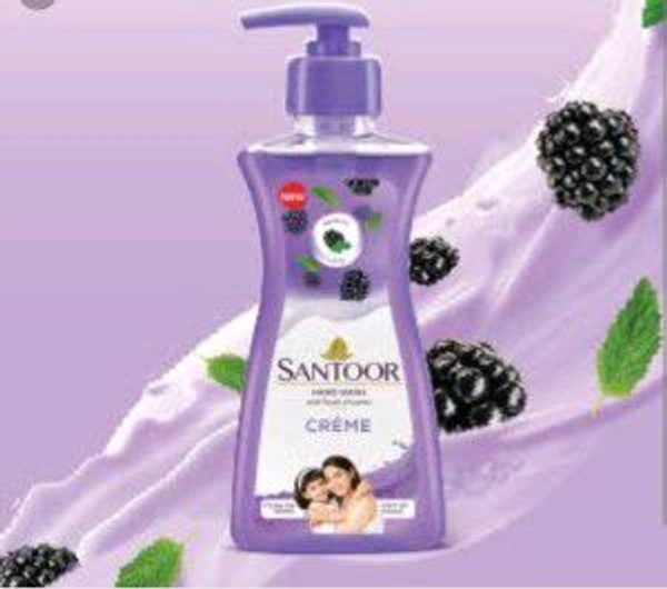 SANTOOR Creme Hand Wash Buy One Get One Free - 200+200=400ml