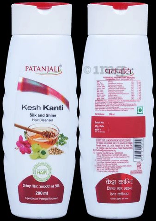 Patanjali Kesh Kanti Silk & Shine Hair Shampoo - 200ml