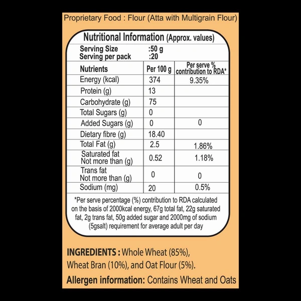 PATANJALI FIBRE ATTA - 1kg