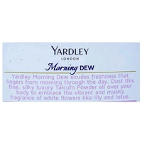 YARDLEY LONDON Morning Dew Perfumed Talc  - 100g