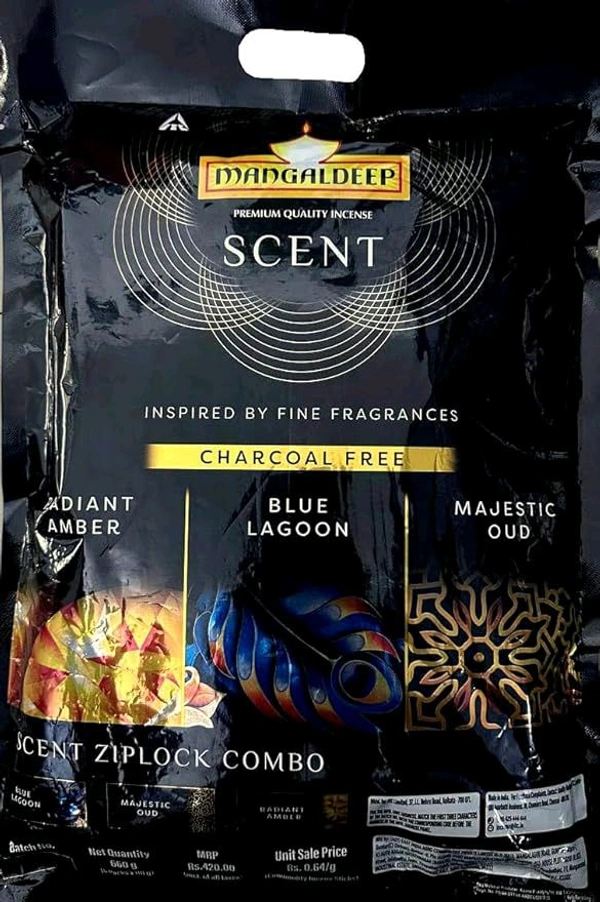 MANGALDEEP SCENT MYSTIC AMBER AGARBATTIS - 17g