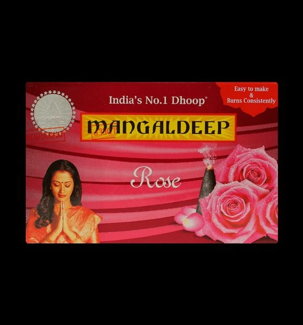 MANGALDEEP FLORA ROSE AGARBATTIS - 14g