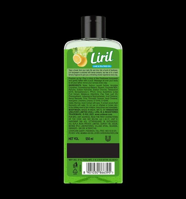 LIRIL LEMON AND TEA TREE OIL BODY WASH