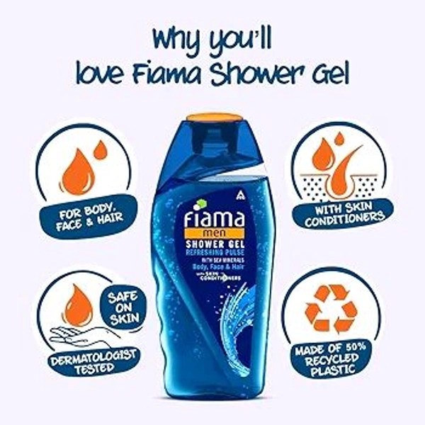 FIAMA MEN SHOWER GEL Refreshing Pulse - 250ml