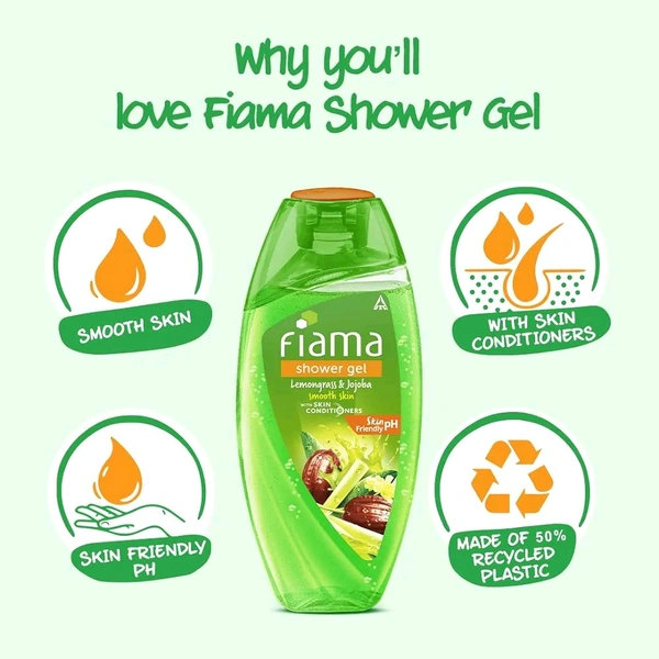 FIAMA SHOWER GEL Lemongrass & Jojoba - 250ml