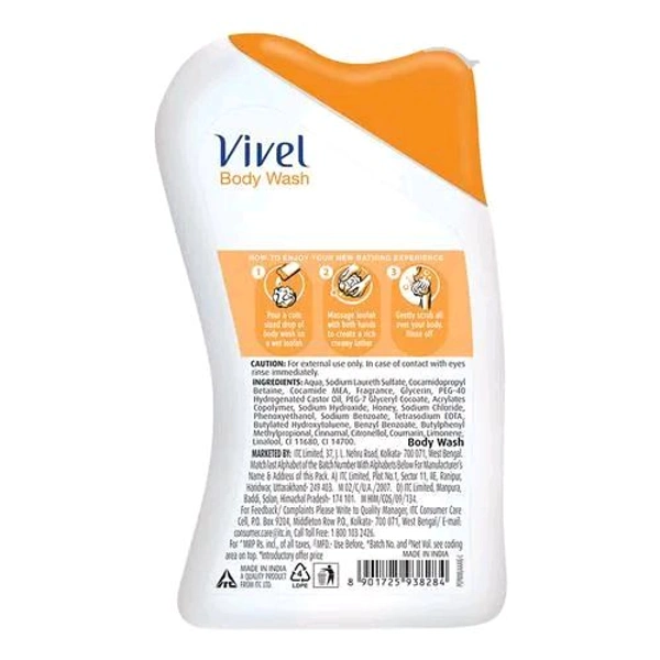 VIVEL MOISTURISING Body Wash Glycerin + Honey   - 200ml