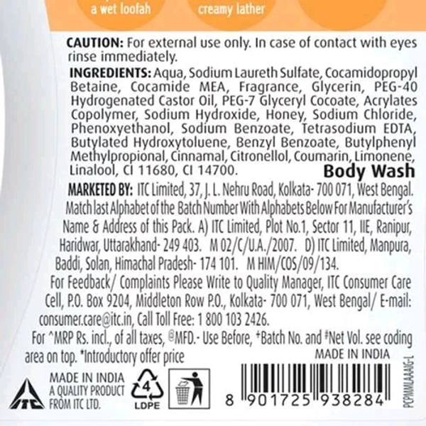 VIVEL MOISTURISING Body Wash Glycerin + Honey   - 200ml