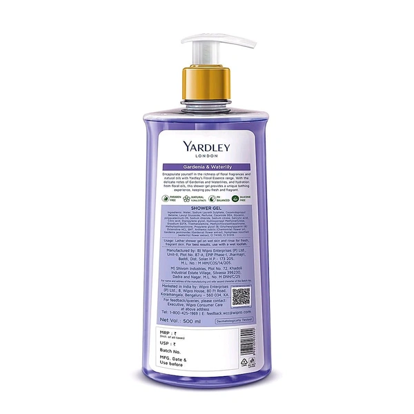 Yardley London Floral Essence Shower Gel  Gardenia & Waterlily 250ml - 500ml