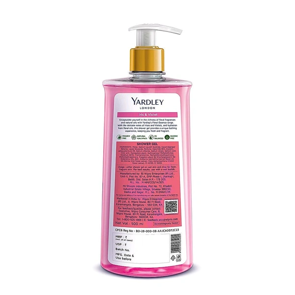 Yardley London Floral Essence Shower Gel  Iris & Violet - 500ml