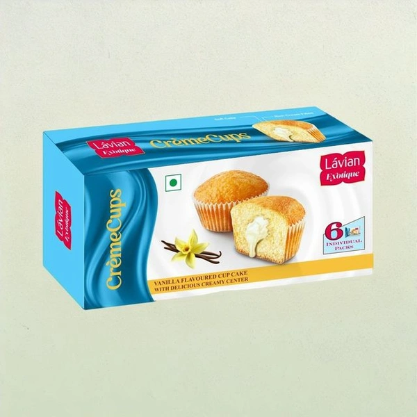 Lavian Cup Cakes Vanilla - 6 pcs 