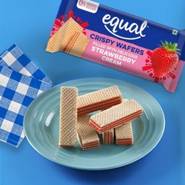 Equal Strawberry Wafers - 60 G