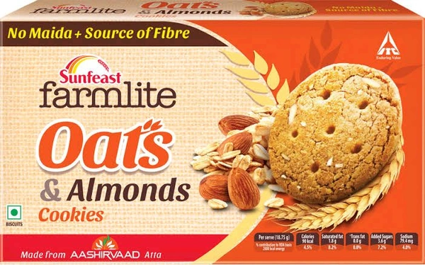 Farmlite Oats Almond - 8 Pcs