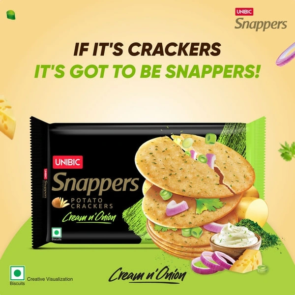 Unibic Snapper Cream & Onion - 280 G