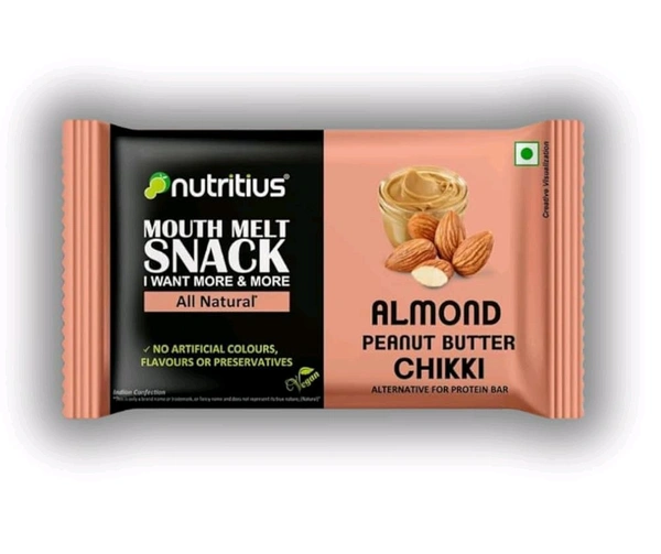 Nutritius Almond Chikki - 125 G