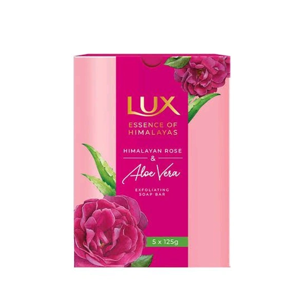 Lux Rose & Alovera Soap  - Pack Of 5