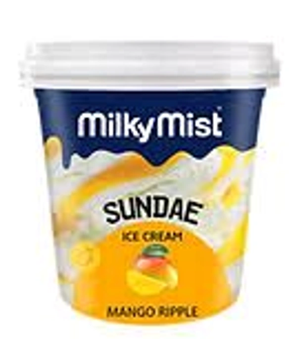Milky Mist Sundae Ice Cream Strawberry - 125 Ml