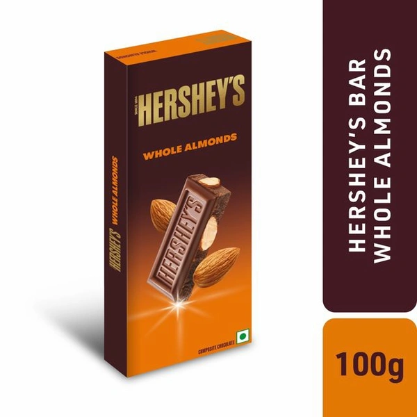 Hershey Whole Almond Chocolate - 100 G